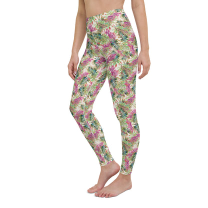 Blossom Canvas High-Waisted Yoga Leggings