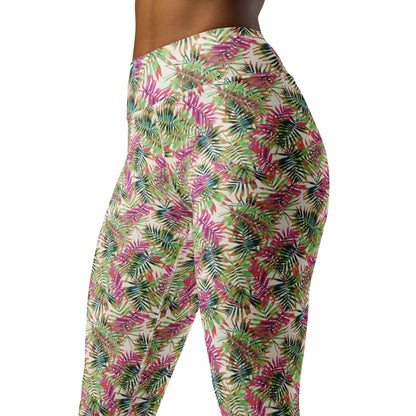 Blossom Canvas High-Waisted Yoga Leggings