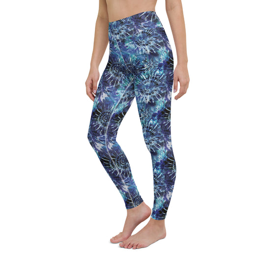 Indigo Illusion High-Waisted Yoga Leggings