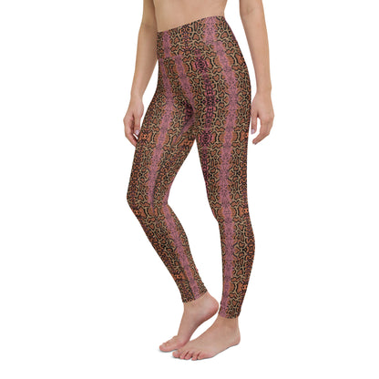 Rainbow Reptile High-Waisted Yoga Leggings