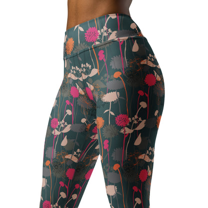 Radiant Floral High-Waisted Yoga Leggings