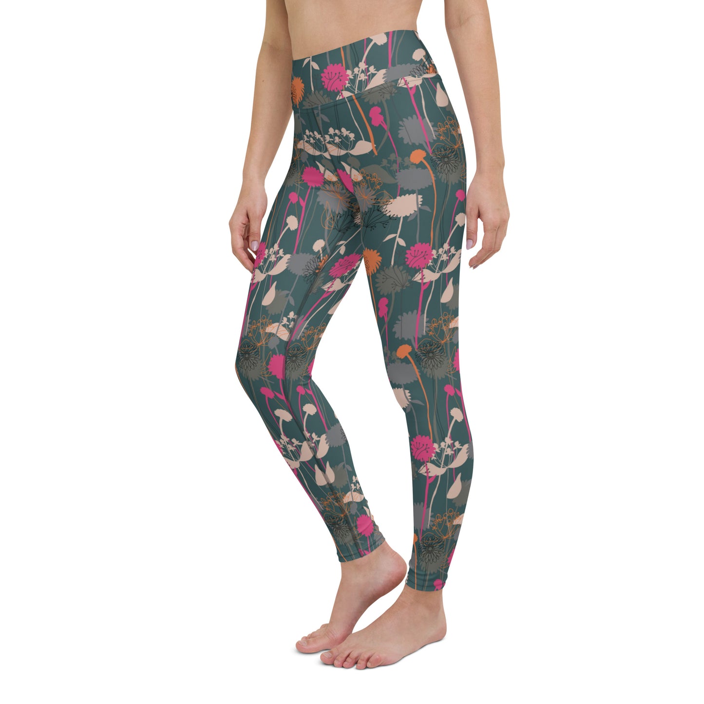 Radiant Floral High-Waisted Yoga Leggings