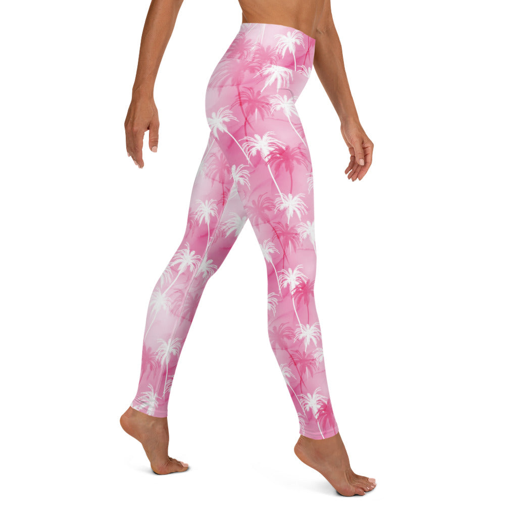 Tropic Blush Pink Harmony High-Waisted Yoga Leggings