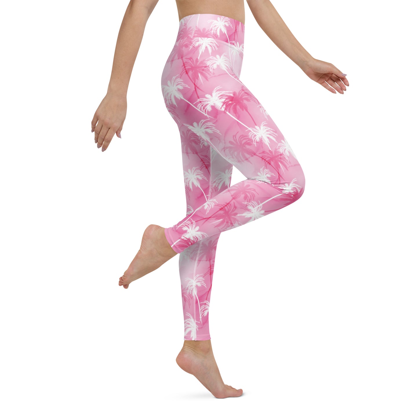 Tropic Blush Pink Harmony High-Waisted Yoga Leggings