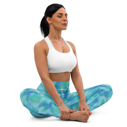 Blue Bliss High-Waisted Yoga Leggings