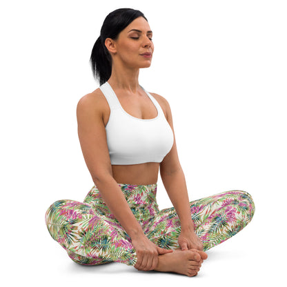 Blossom Canvas High-Waisted Yoga Leggings