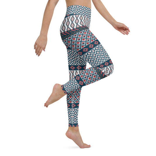 Architectural Elegance High-Waisted Yoga Leggings