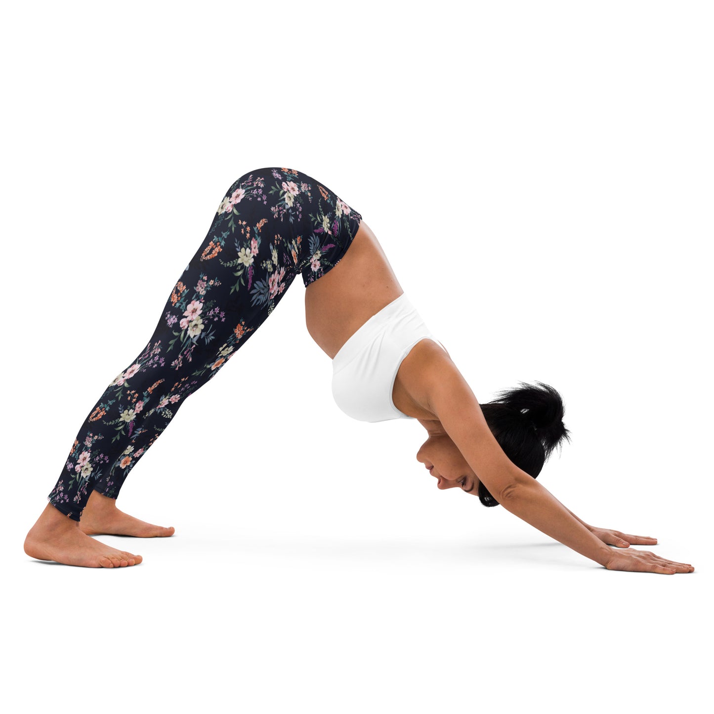 Floral Serenity High-Waisted Yoga Leggings