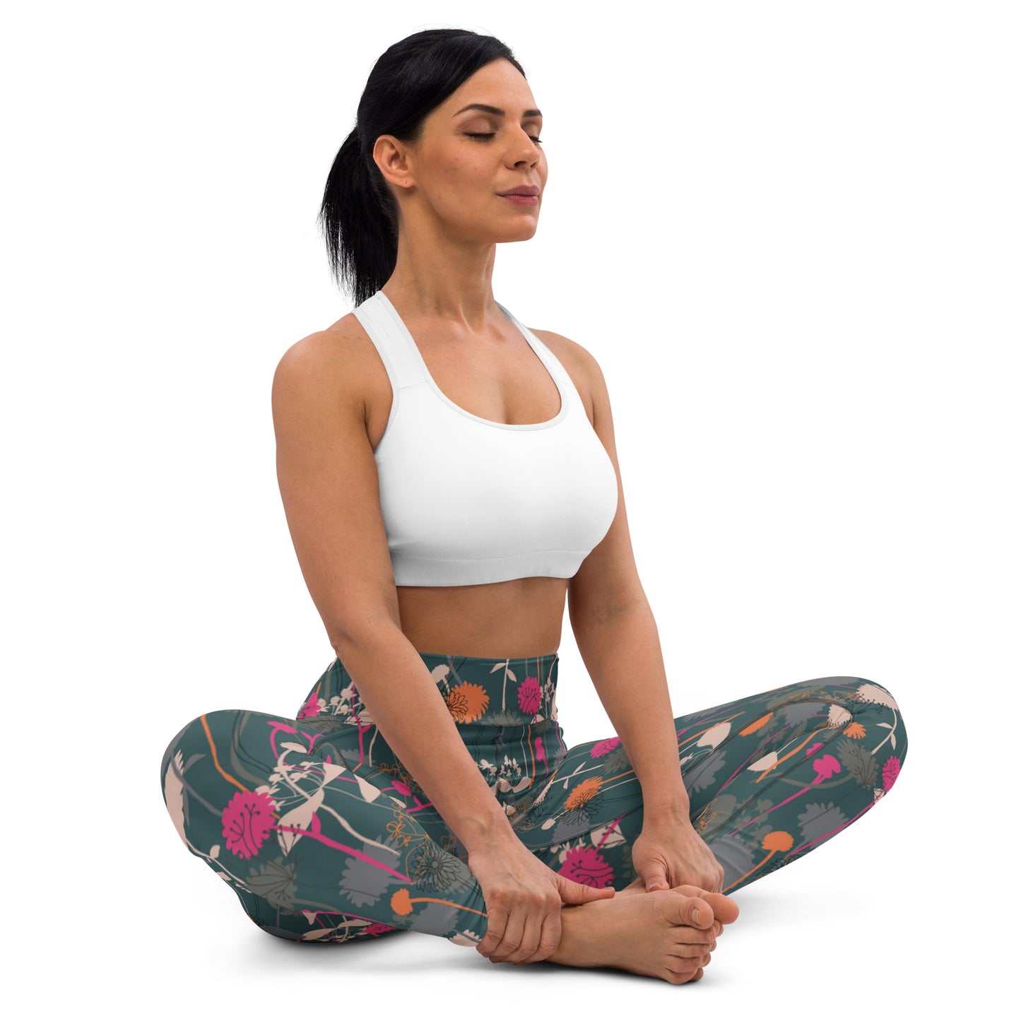 Radiant Floral High-Waisted Yoga Leggings