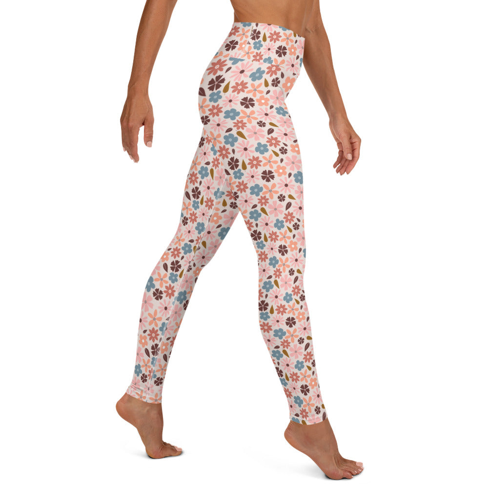 Blooming Garden High-Waisted Yoga Leggings