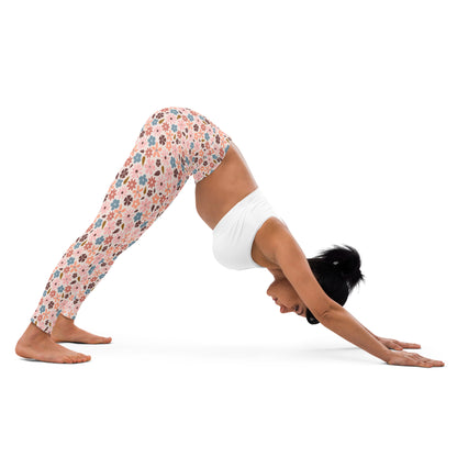 Blooming Garden High-Waisted Yoga Leggings