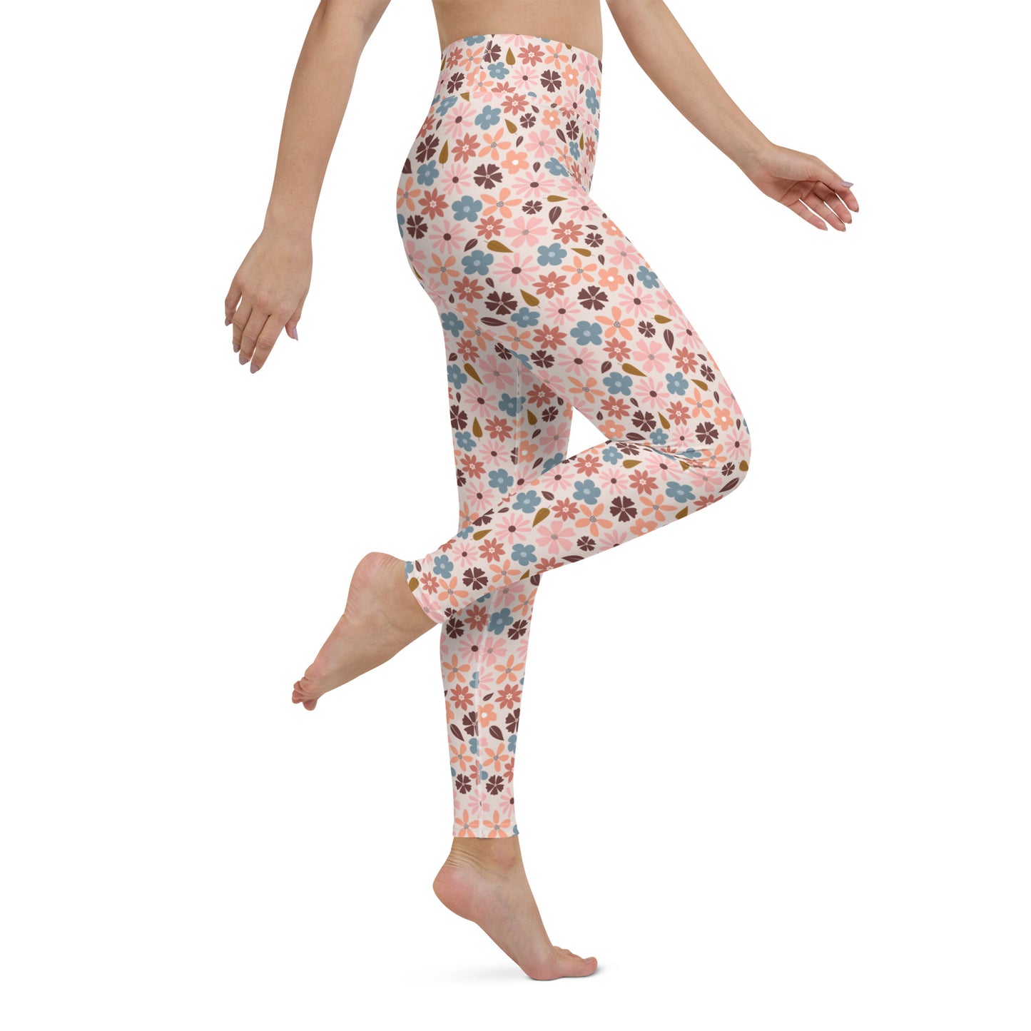 Blooming Garden High-Waisted Yoga Leggings