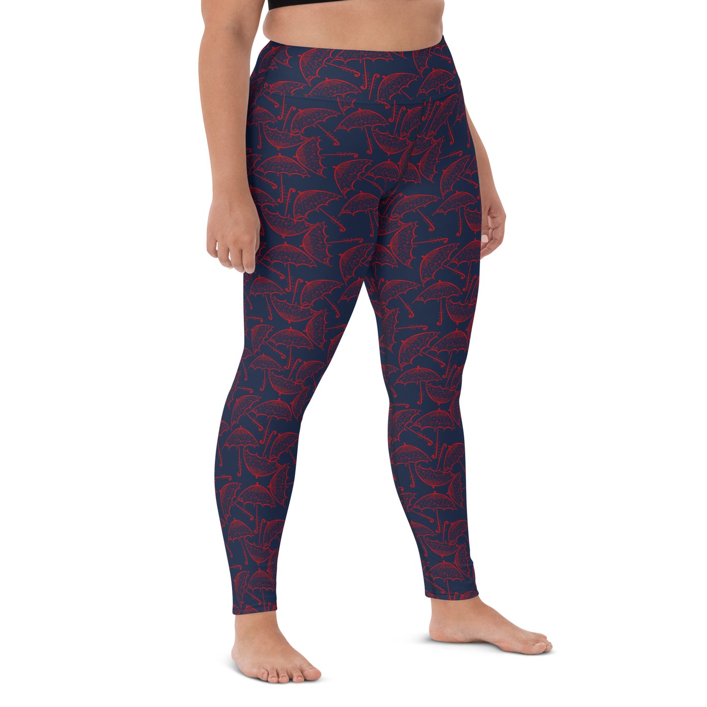 Celestial Canopy Umbrella High-Waisted Yoga Leggings