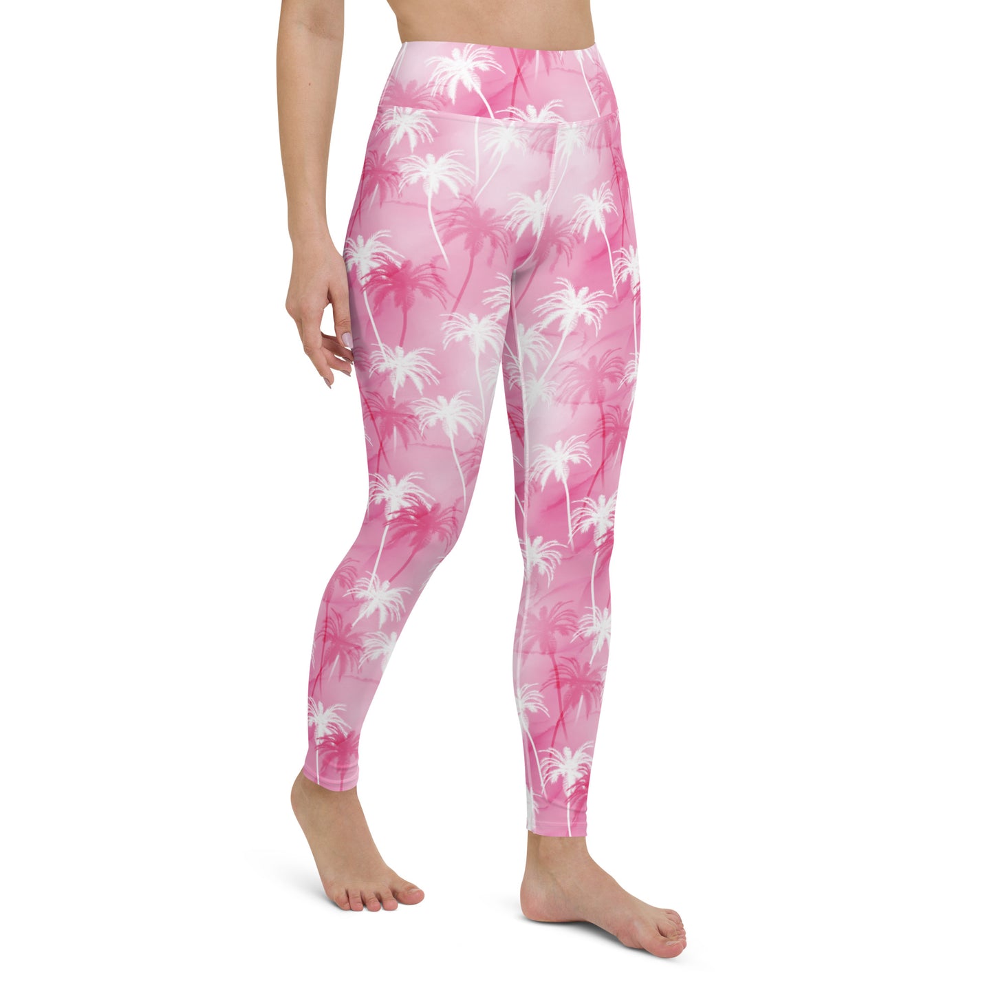 Tropic Blush Pink Harmony High-Waisted Yoga Leggings