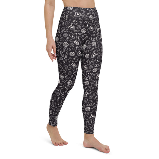 Cosmic Embrace High-Waisted Yoga Leggings