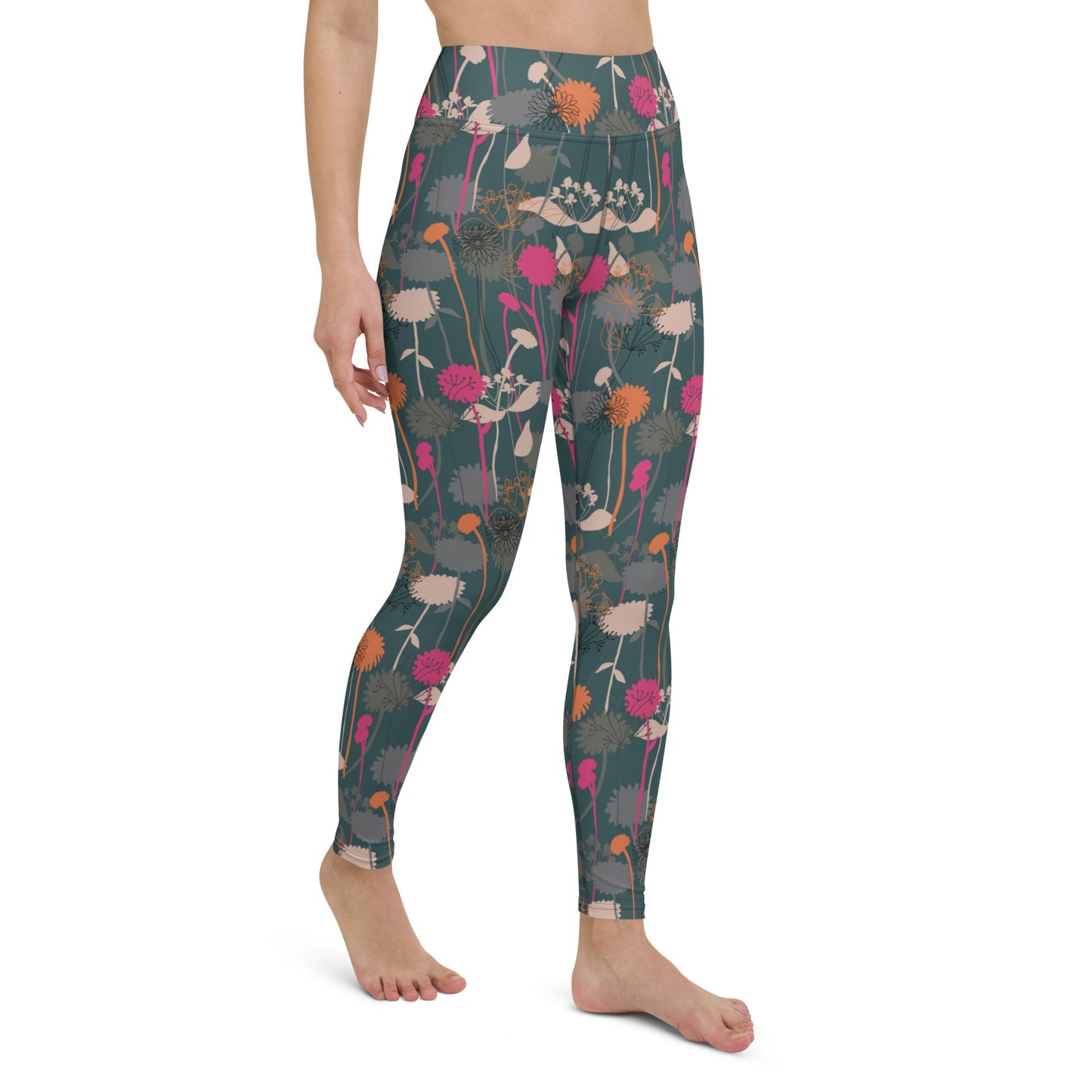 Radiant Floral High-Waisted Yoga Leggings