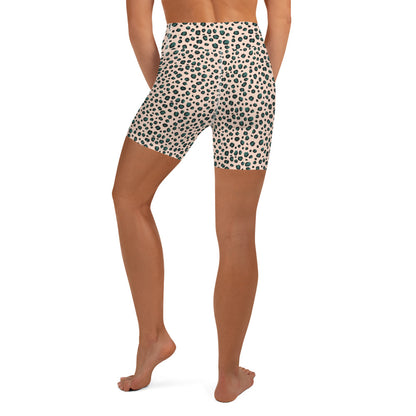 Cinderella Leopard Print Yoga Shorts