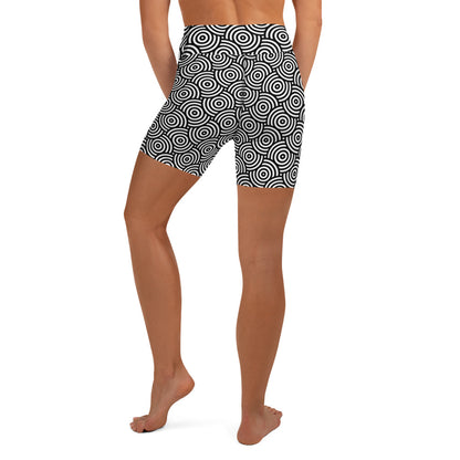 Geometric Chic Pattern Yoga Shorts