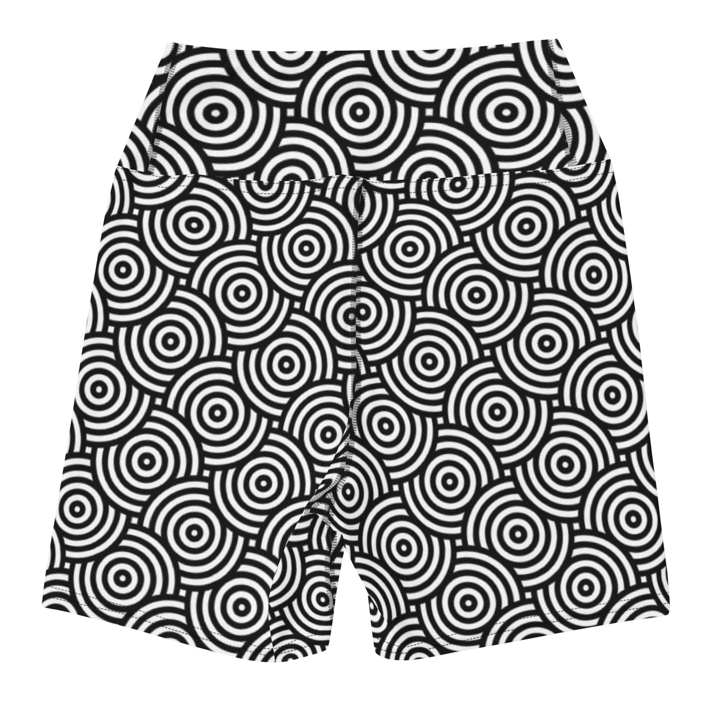 Geometric Chic Pattern Yoga Shorts