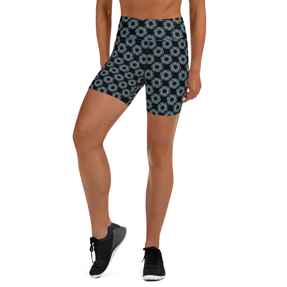 Bloom in the Dark Yoga Shorts