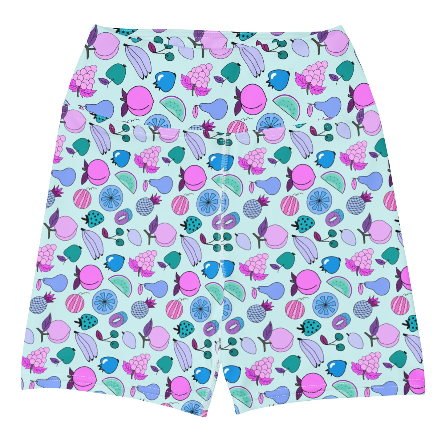 Fruit Paradise Patterned Yoga Shorts