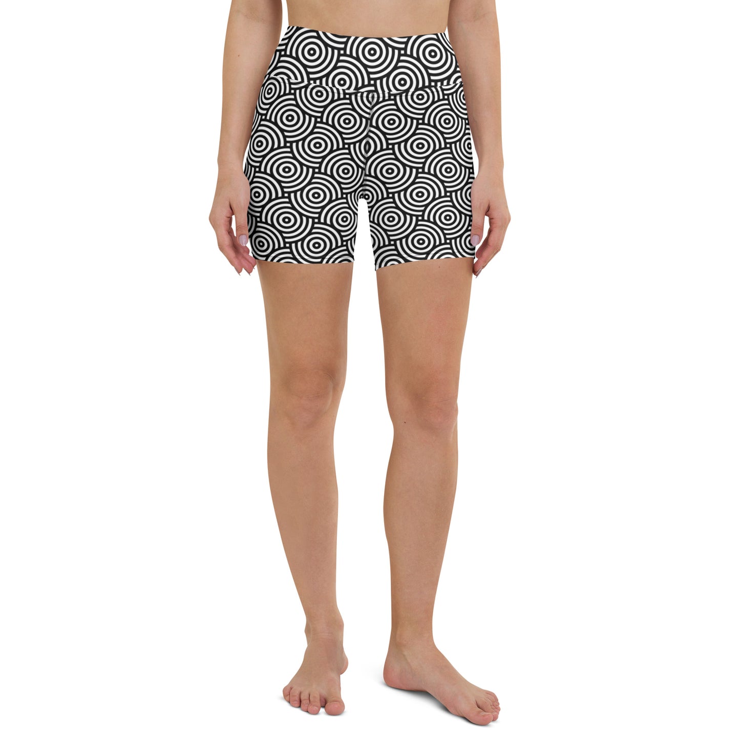 Geometric Chic Pattern Yoga Shorts