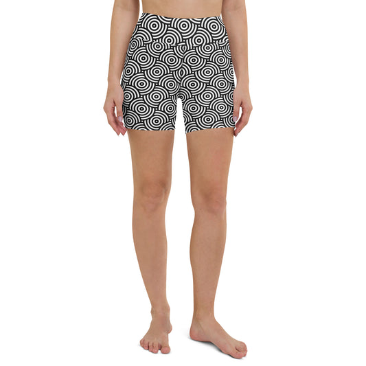 Geometric Chic Pattern Yoga Shorts