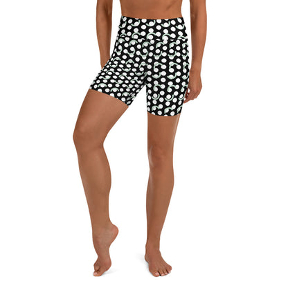 Ink Illusion High-Waisted Yoga Shorts