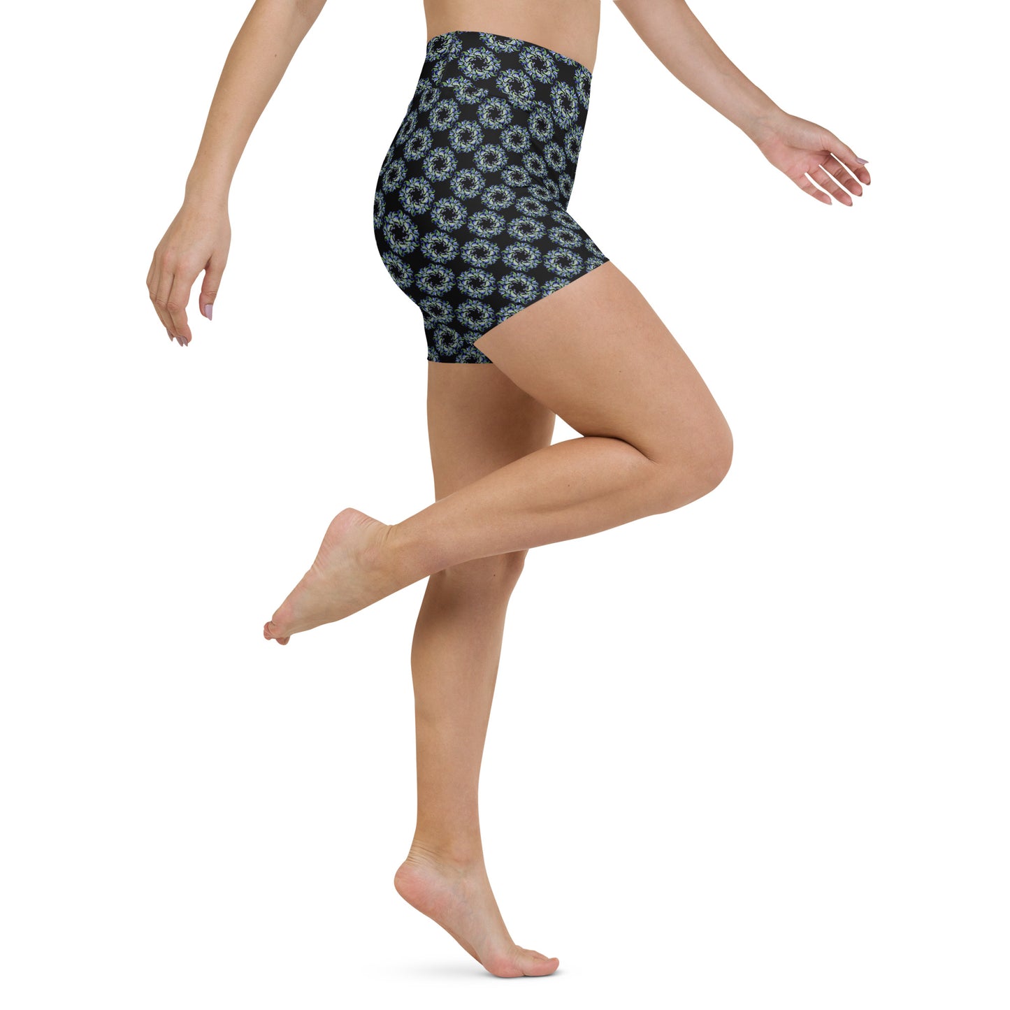 Bloom in the Dark Yoga Shorts