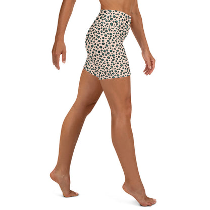 Cinderella Leopard Print Yoga Shorts