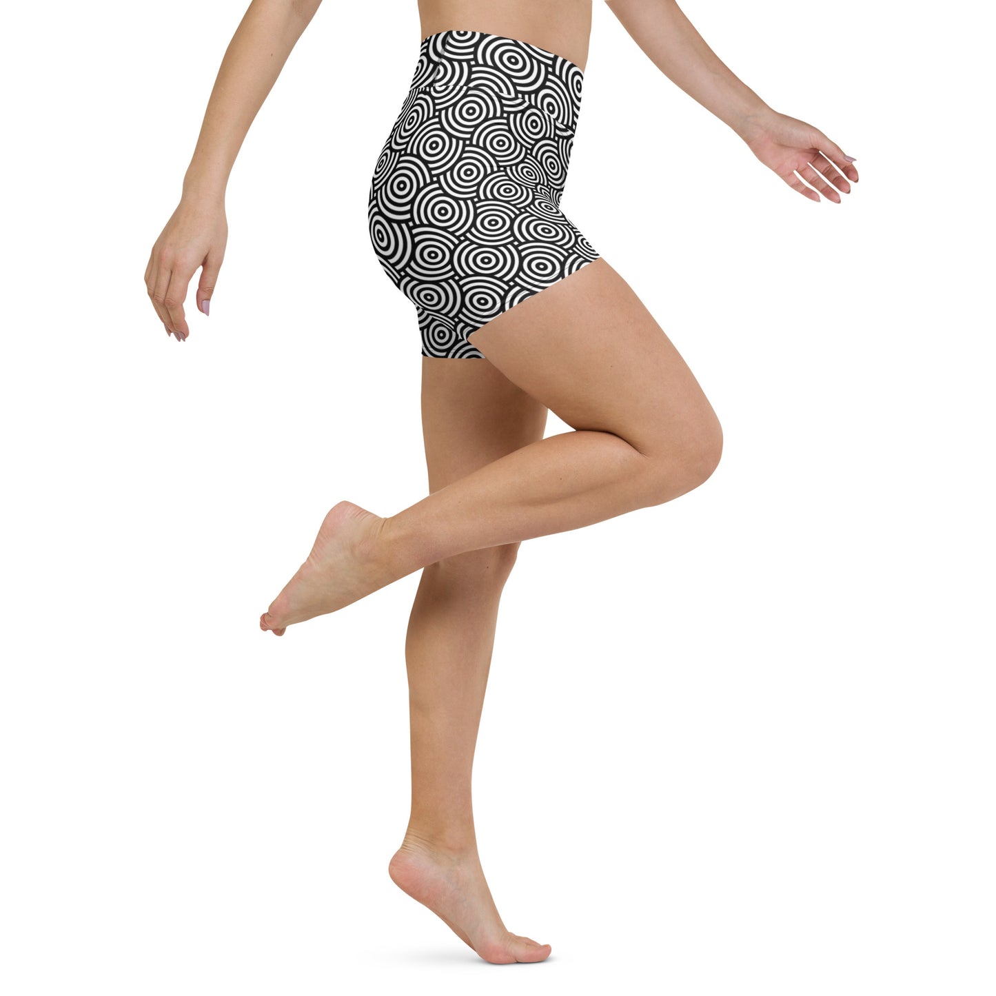 Geometric Chic Pattern Yoga Shorts