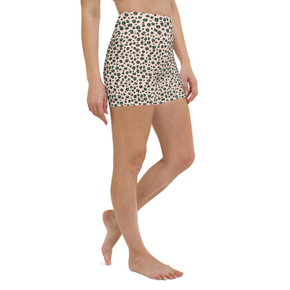 Cinderella Leopard Print Yoga Shorts