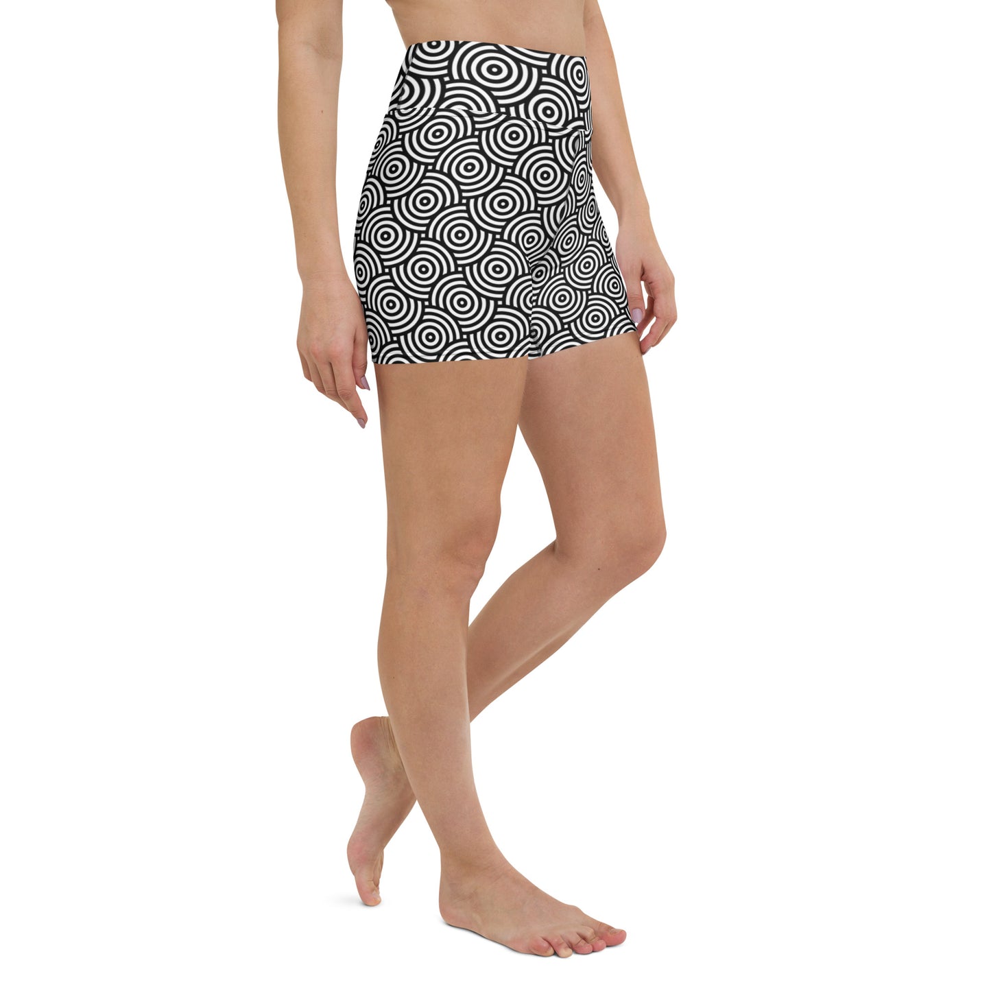 Geometric Chic Pattern Yoga Shorts