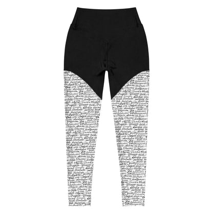 Alphabet Aura Athleticwear Sports Leggings