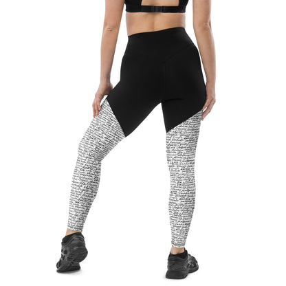 Alphabet Aura Athleticwear Sports Leggings