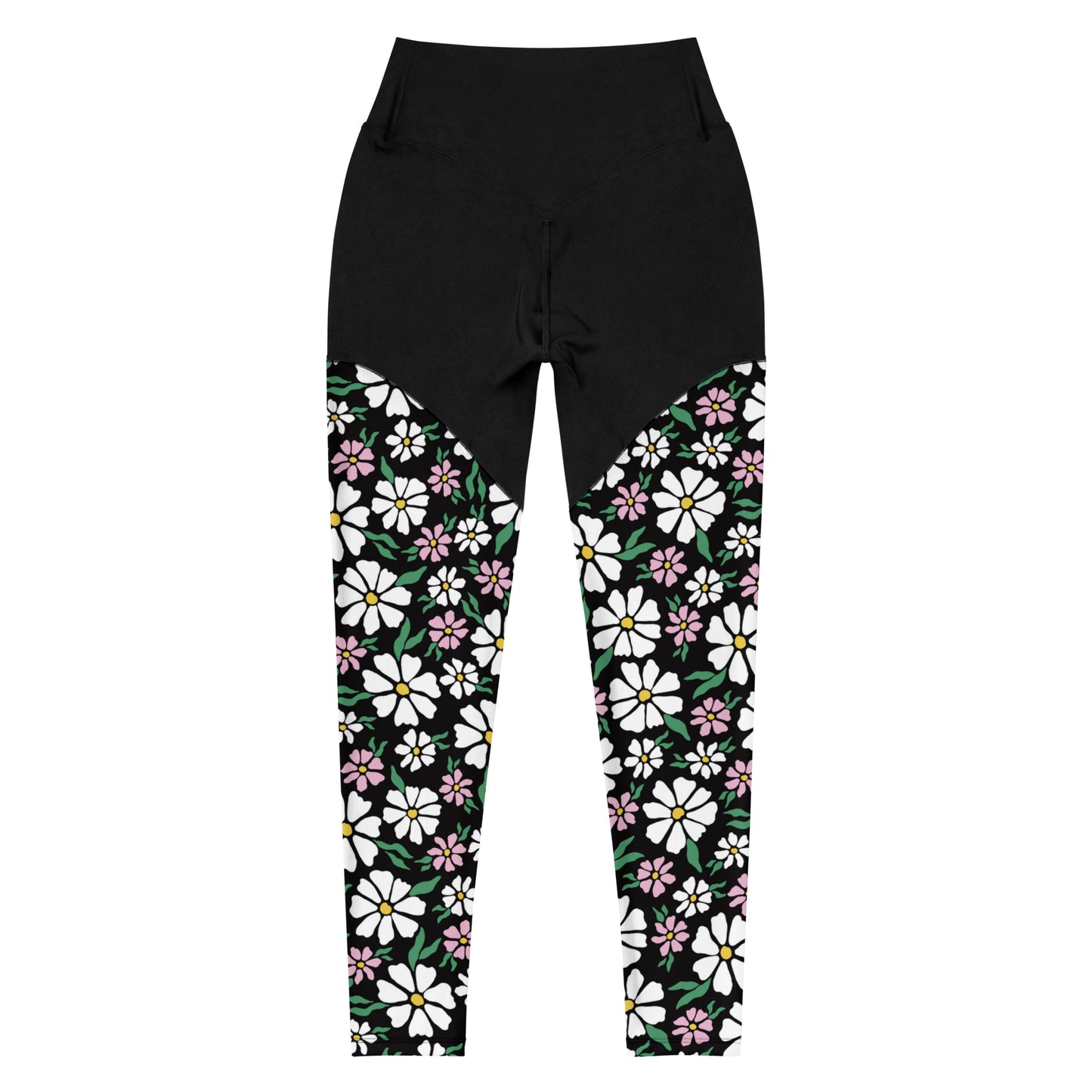 Blooming Buds High-Waisted Sports Leggings