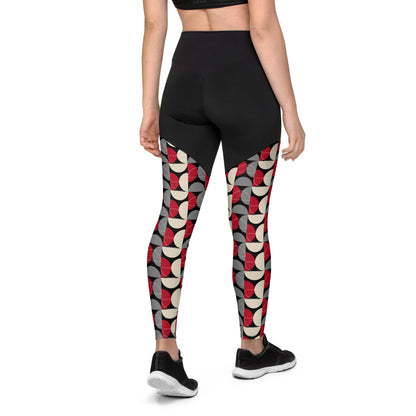 Geometric Glam Performance Leggings