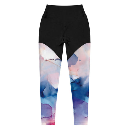 Aquarelle Dream High-Waisted Performance Leggings