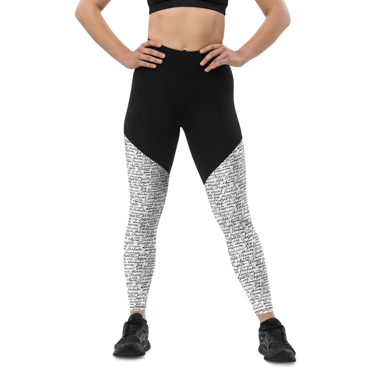 Alphabet Aura Athleticwear Sports Leggings