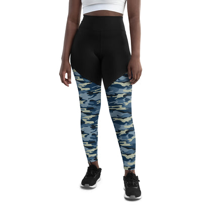 Camouflage Cool Printed Sports Leggings