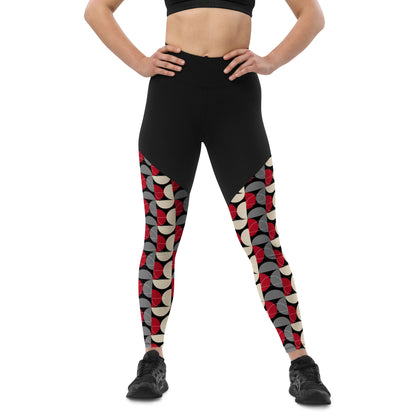 Geometric Glam Performance Leggings