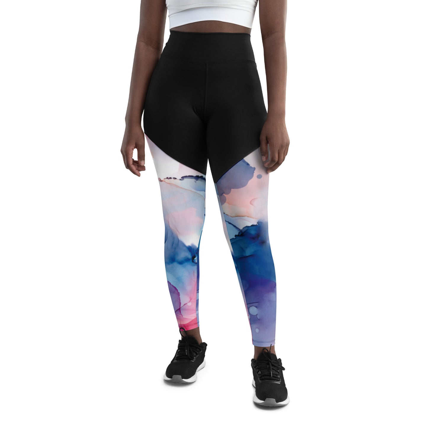 Aquarelle Dream High-Waisted Performance Leggings