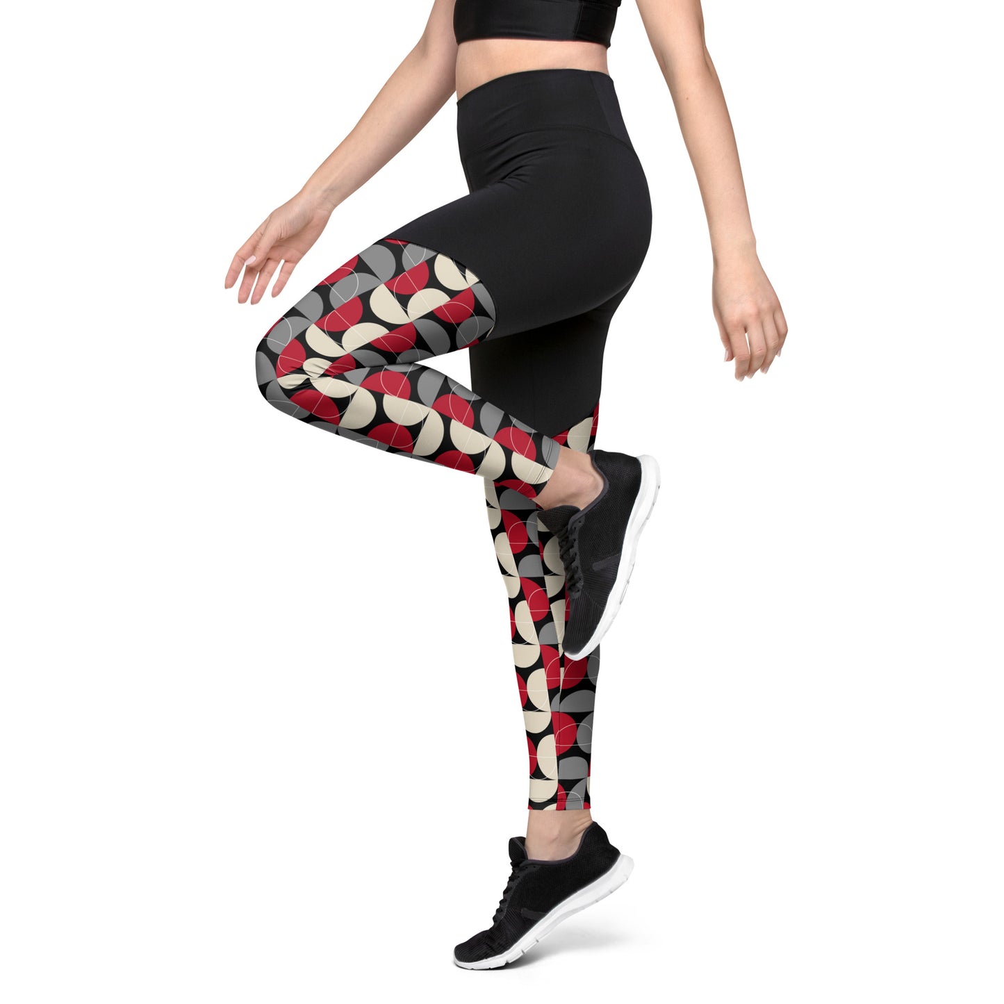 Geometric Glam Performance Leggings