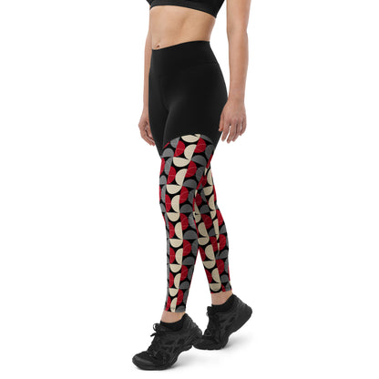 Geometric Glam Performance Leggings