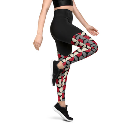 Geometric Glam Performance Leggings