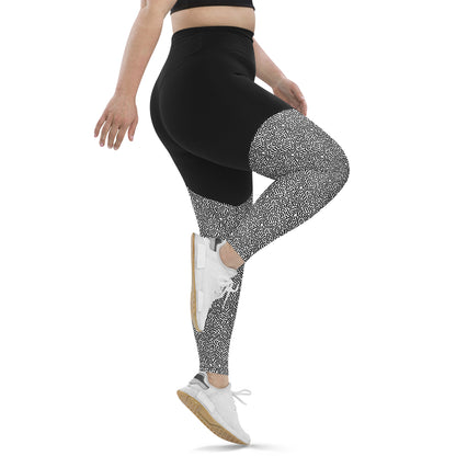 Trendy Geometric Printed Sports Leggings