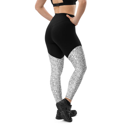 Alphabet Aura Athleticwear Sports Leggings