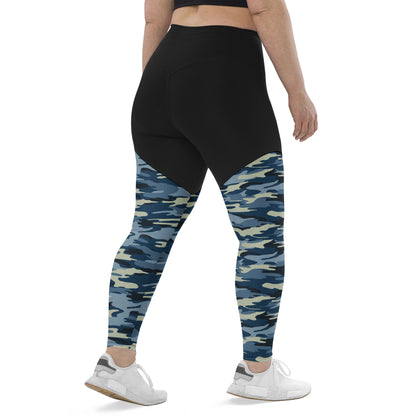 Camouflage Cool Printed Sports Leggings