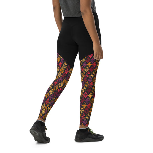 Color Fusion High-Waisted Performance Leggings