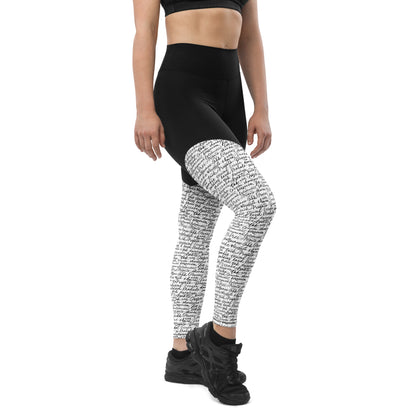 Alphabet Aura Athleticwear Sports Leggings